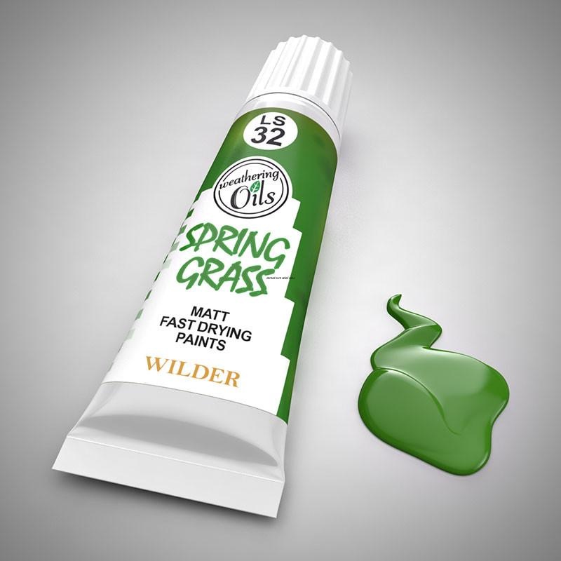 LS-32 Краски специальные быстросохнущие, на основе льняного масла. 20 мл цвет весенняя трава