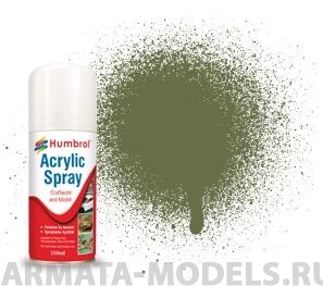 AD6080 Краска акриловая No 80 Зеленая трава - Modellers Spray 150 ML