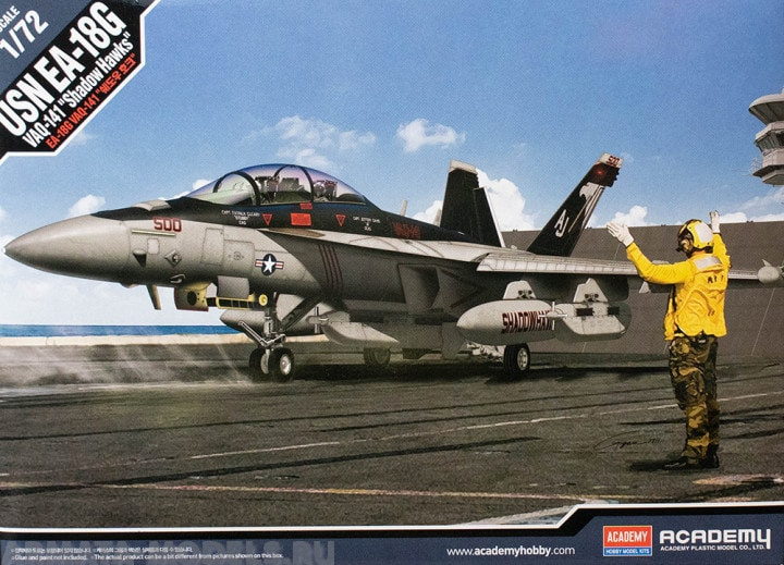 12560 Самолет USN EA-18G VAQ-141 Shadow Hawks (1:72) Academy