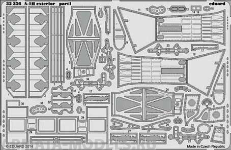32357ED  A-1H exterior (for Trumpeter kit) 1/32