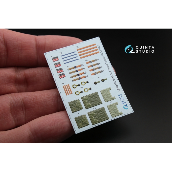 QD48101 3D Декаль интерьера кабины EMB-314 Super Tucano (для модели HobbyBoss)