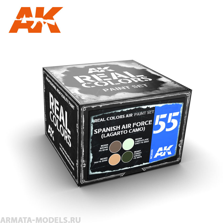 RCS055 Набор красок Real Colors FAE (Lagarto Camo) Air Force