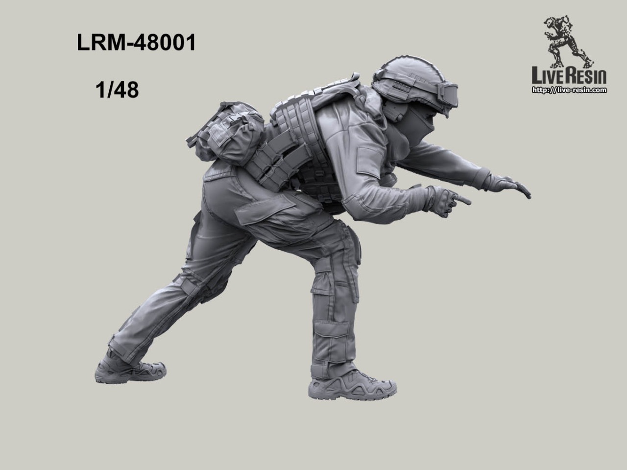 LRM48001 Пулеметчик ССО РФ для пулеметной установки  «КОРД-В» в дверной проем вертолета Ми-24