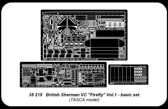 ABR-35-215  Дополнения для  British Sherman Vc “Firefly” –vol.1-basic для Tasca 1/35