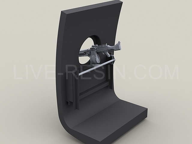 LRE35167 Кустарная пулеметная установка M240D в проем окна вертолета CH47 Chinook