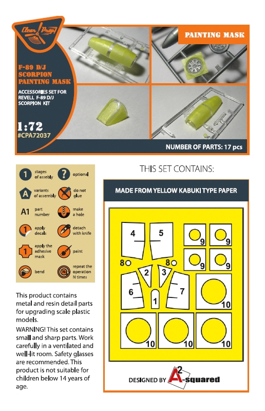 CPA72037 Маски для F-89D/J Northrop, Scorpion (Revell)