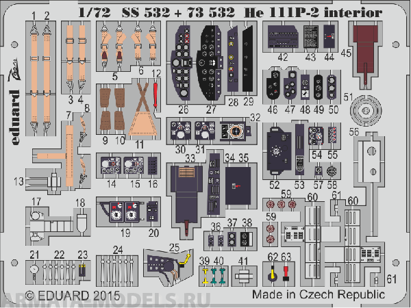 SS532ED  He 111 P-2 interior S.A. 1/72