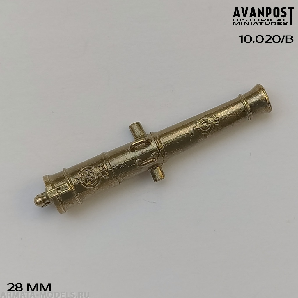 10.020/BАП Бронзовый ствол для 12-фунтовой пушки