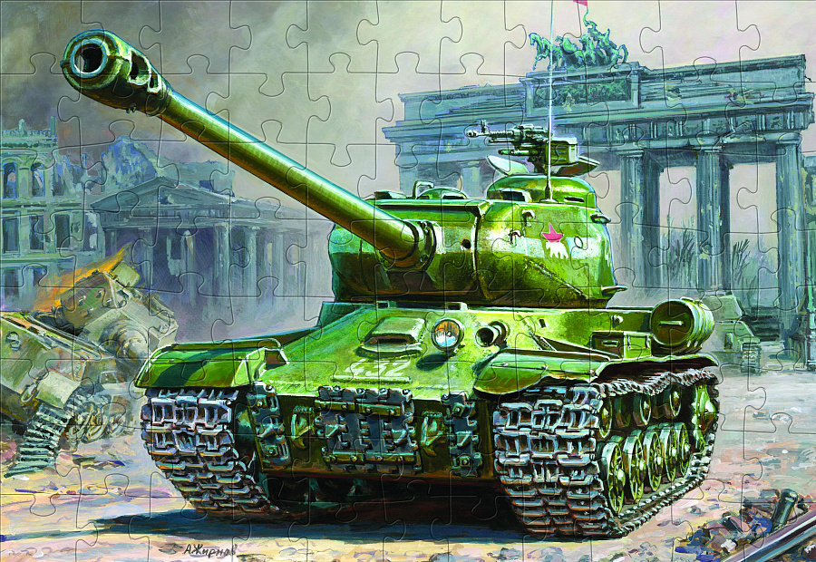 55003 Пазлы "Советский тяжёлый танк ИС-2" (5011)