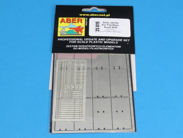 ABR-25 019  Дополнения для  Side skirts for Panther A/D для Tamiya, Academy 1/25