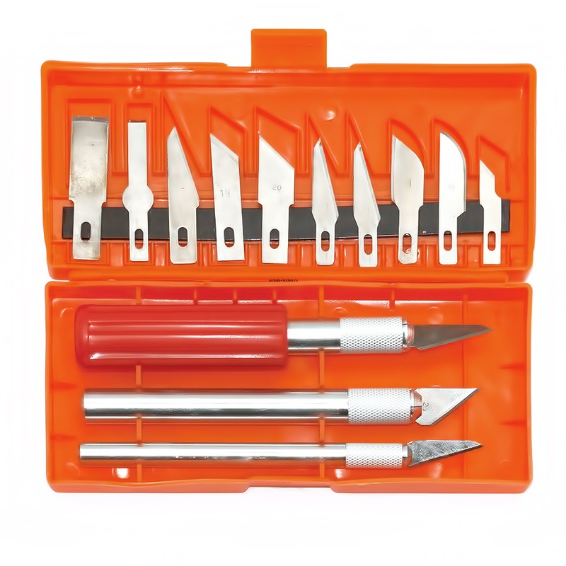 4014J Набор ножей с цанговым зажимом (алюминий), 13 предметов