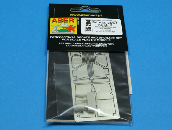 ABR-35-204  Дополнения для  Sd.Kfz. 251/1 Ausf. D Vol.2- Fenders для AFV model 1/35
