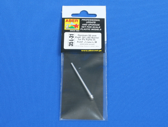 ABR-35-L-31  Дополнения для  Germ.50mm KwK39L/60 Barrel Pz.Kpfw.IIIAusfJ, L,M. для Dragon 1/35