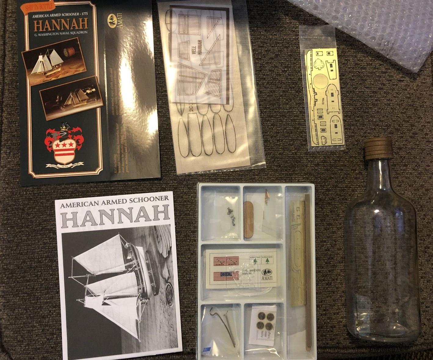 AMATI1355 Сборная модель Hannah корабль в бутылке AMATI