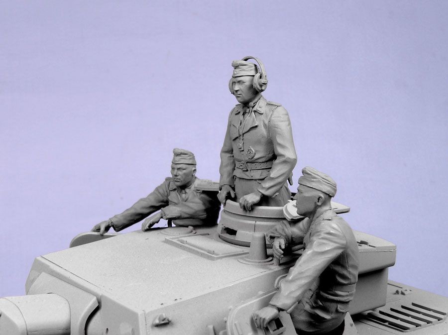 Т-35082 Немецкий танковый экипаж (командир,наводчик,заряжающий) (для PZ-III IV) (лето 1939-44 гг) (3) Tank
