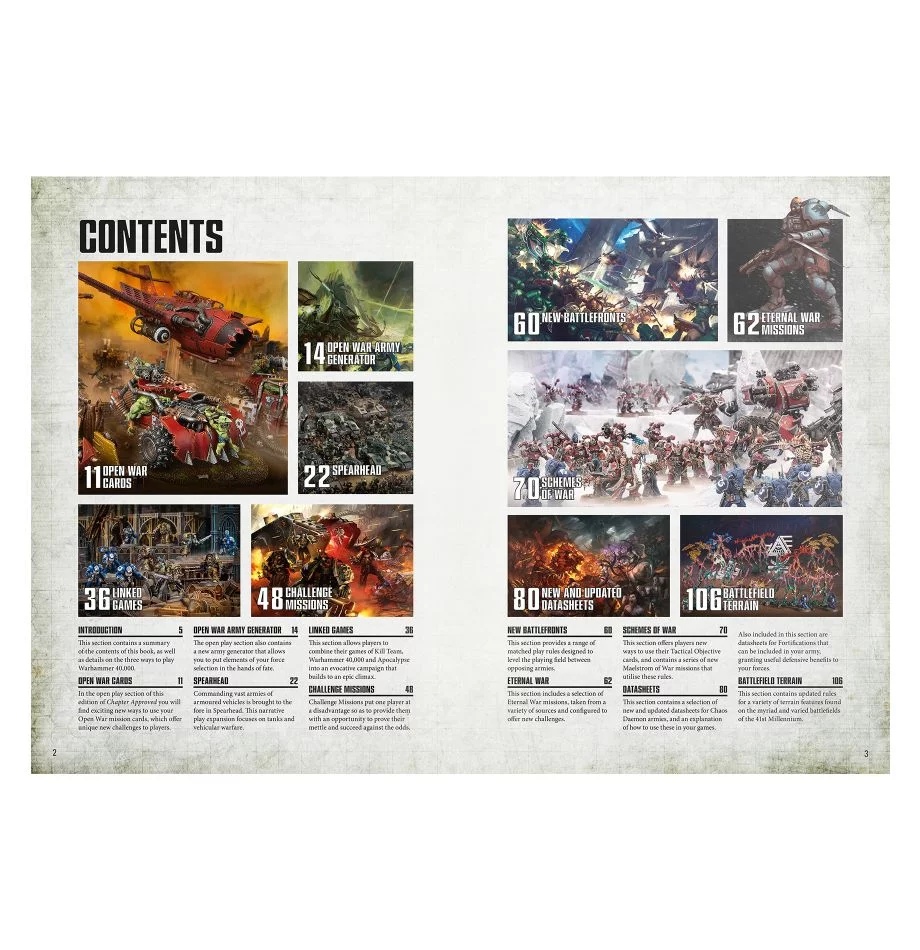 40-07GW Книга Вархаммер 40000: Одобренная глава 2019 (англ.) (Warhammer 40000: Chapter Approved 2019 (Eng))