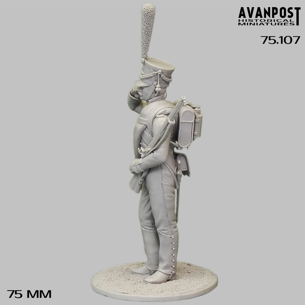 75.107 Унтер-офицер гренадёрской роты 21-го егерского полка, 1812 г Аванпост