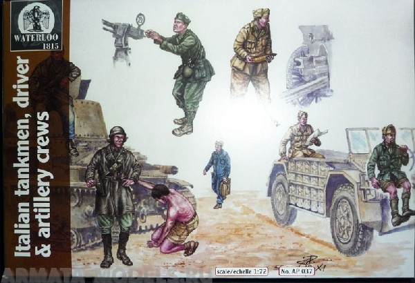AP037 World War II Italian Tank, Vehicle and Artillery Crews WATERLOO