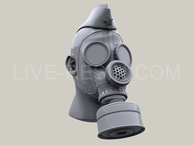 LRE35270 Российский армейский противогаз ПМГ-2 с фильтрами ЕО-18К — ЕО-62К и пилоткой.