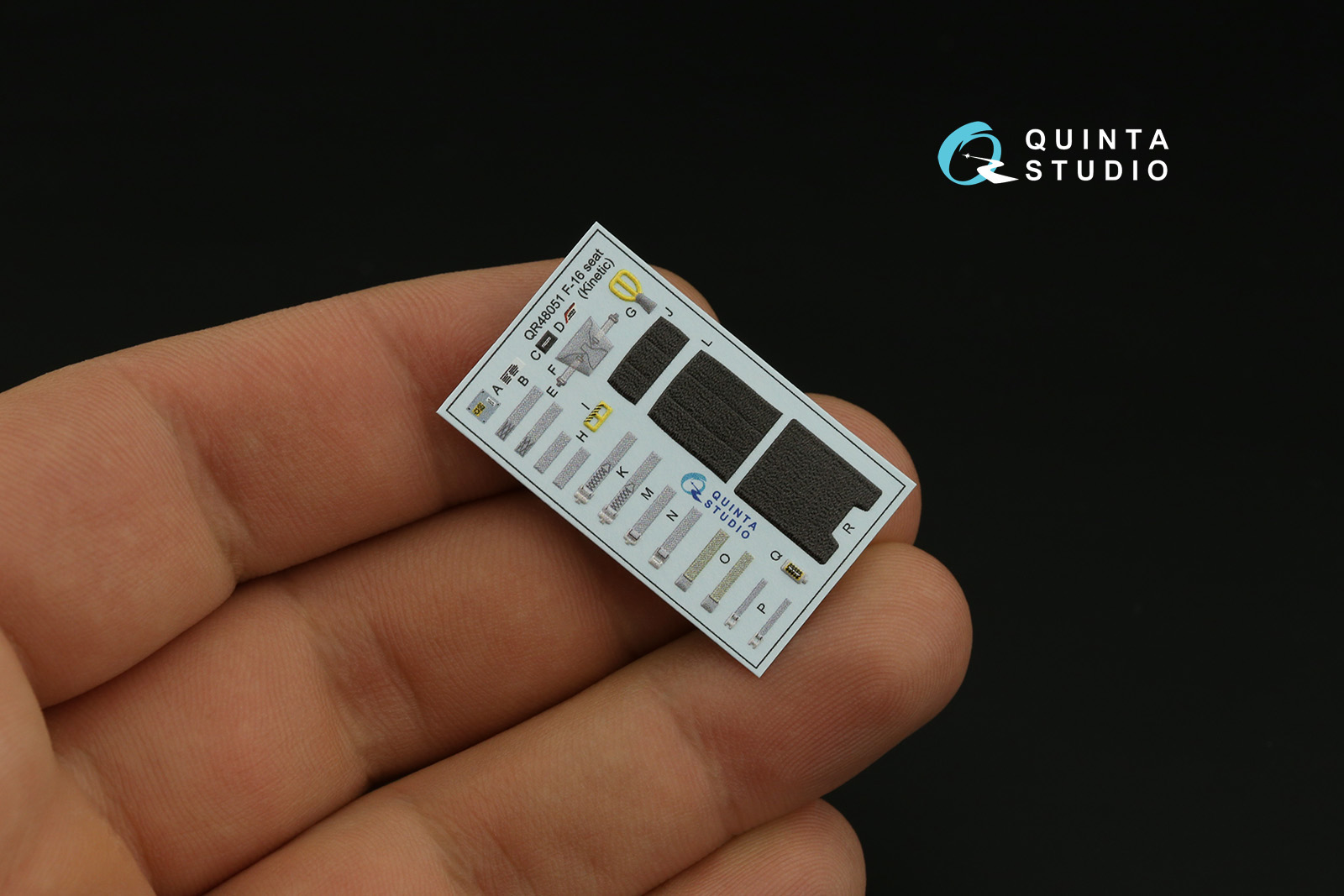 QD48400 3D Декаль интерьера кабины F-16C block 25 (Kinetic 2022г. разработки)