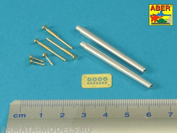 ABR-35-L-235  Дополнения для  Barrels for British WWI Tank Mk.I Male – 6 pdr.  gun x 2 & 8mm Hotchkiss m.1909 x 3 для Takom 1/35