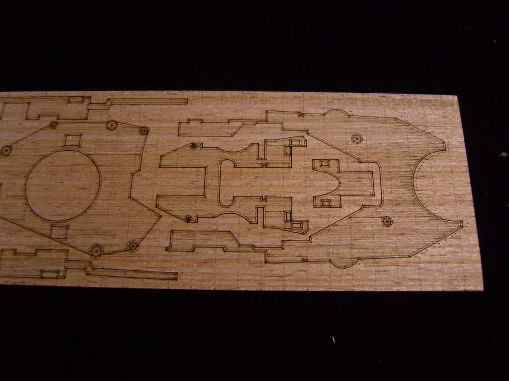 AW20026 Деревянная палуба для USS NEW JERSEY BB-62