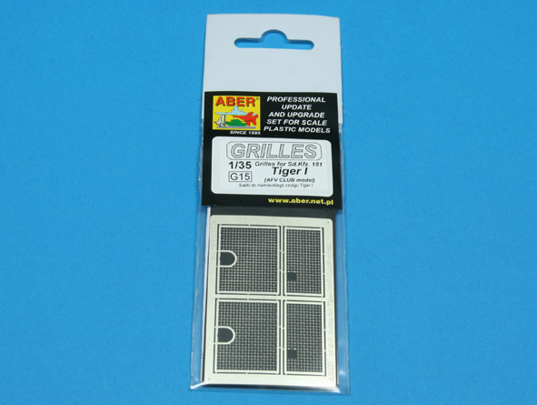 ABR-35-G15  Дополнения для  Grilles for Sd.Kfz.181 TigerI для AFV Club 1/35