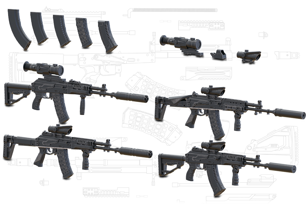 35276MIN АК-12/АК-12М (ССО) 4шт MINIARM