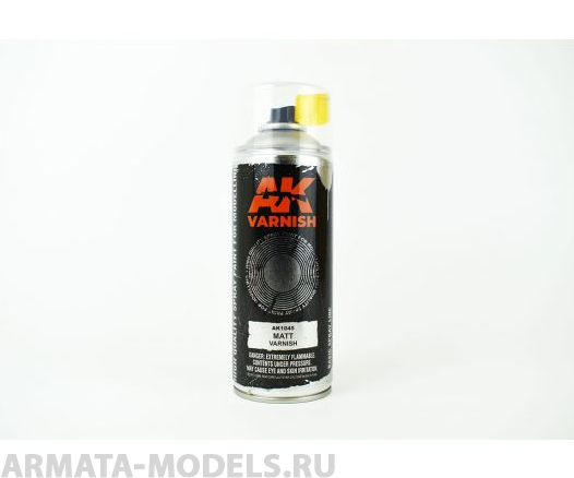 AK1045 Лак в баллоне Matt Varnish Spray (USA/CA) 400ml