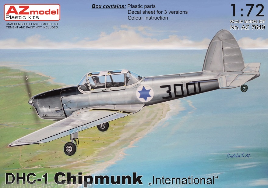 AZ7649 Самолет DHC-1 Chipmunk “International” AZmodel Plastic kits
