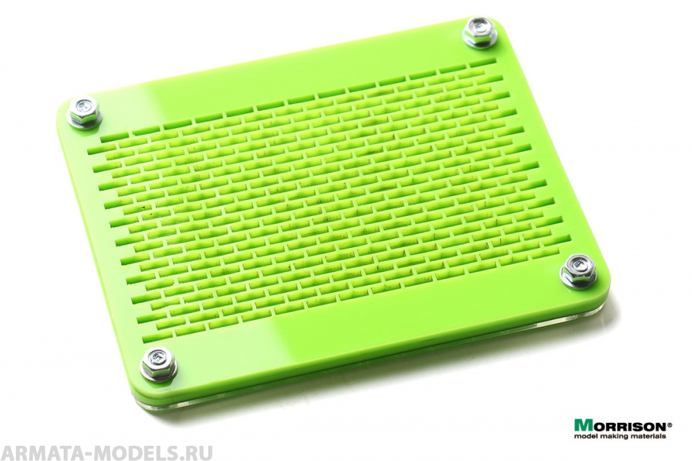 200uki035 Форма со сборочным шаблоном для изготовления мини-кирпичиков в масштабе 1:35