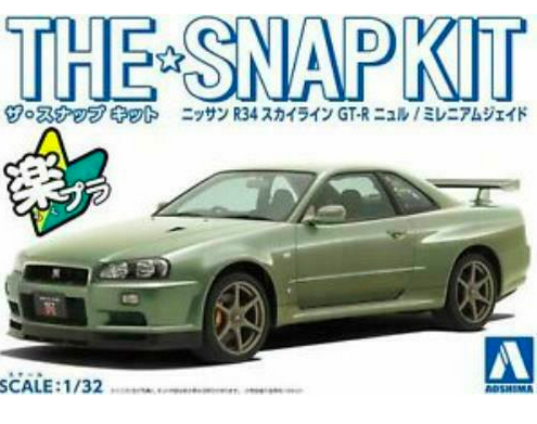 06253 Nissan Skyline GT-R Nur R34 (Millenium Jade) Aoshima