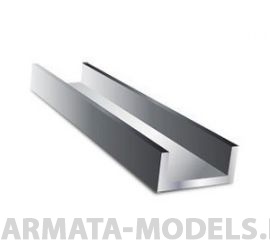 EVG264 Швеллер пластиковый 3,2х1 мм, 4 шт/уп.