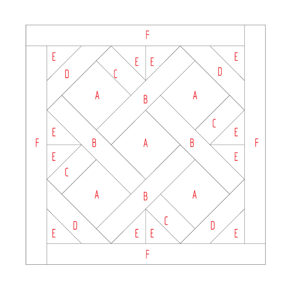 S-144 Паркет наборный Версальский квадрат, размер L