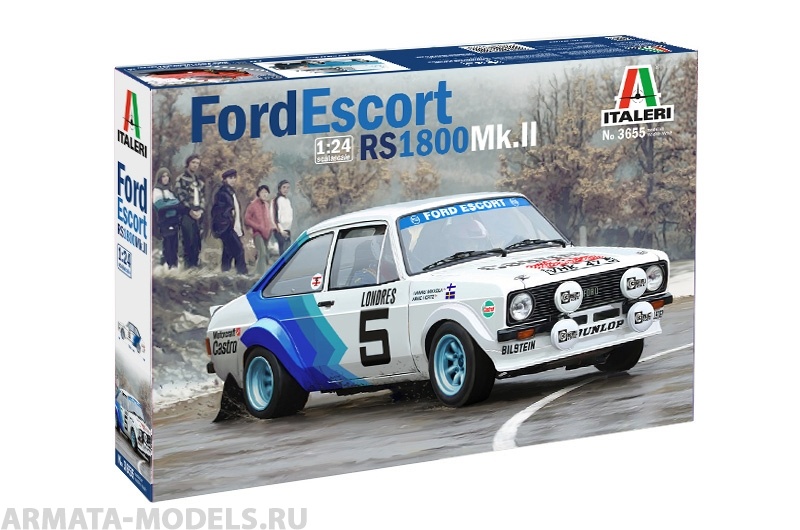 3655ИТ АВТОМОБИЛЬ FORD ESCORT RS1800 Mk.ll Italeri