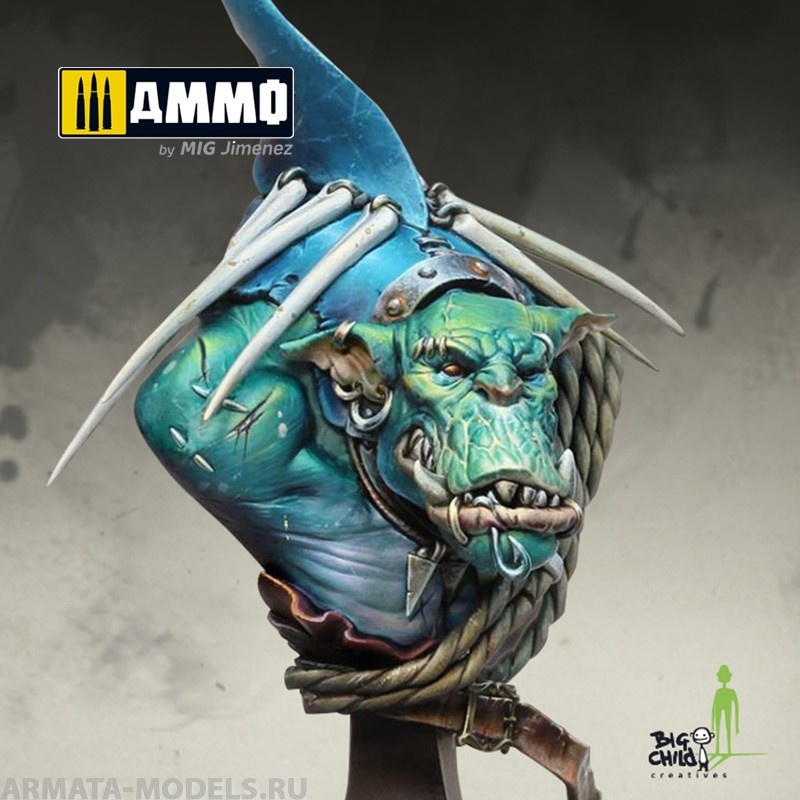 BCBSBU0002 Бюст Sharki the Shark Hunter BIG CHILD