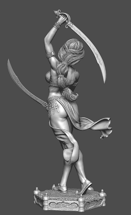 CHM-54369. Миры Фэнтези: Принцесса Аграбы. 54 мм. Материал - смола. Chronos Miniatures