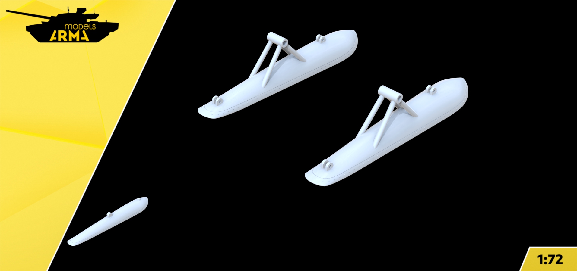 AM72514 Лыжи для И-16 Arma Models