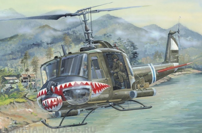 81806 Вертолет UH-1 Huey B Hobby Boss