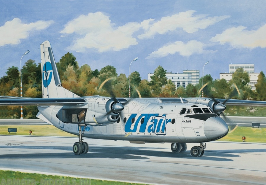 ЕЕ14463 Пассажирский самолет Ан-24РВ Utair