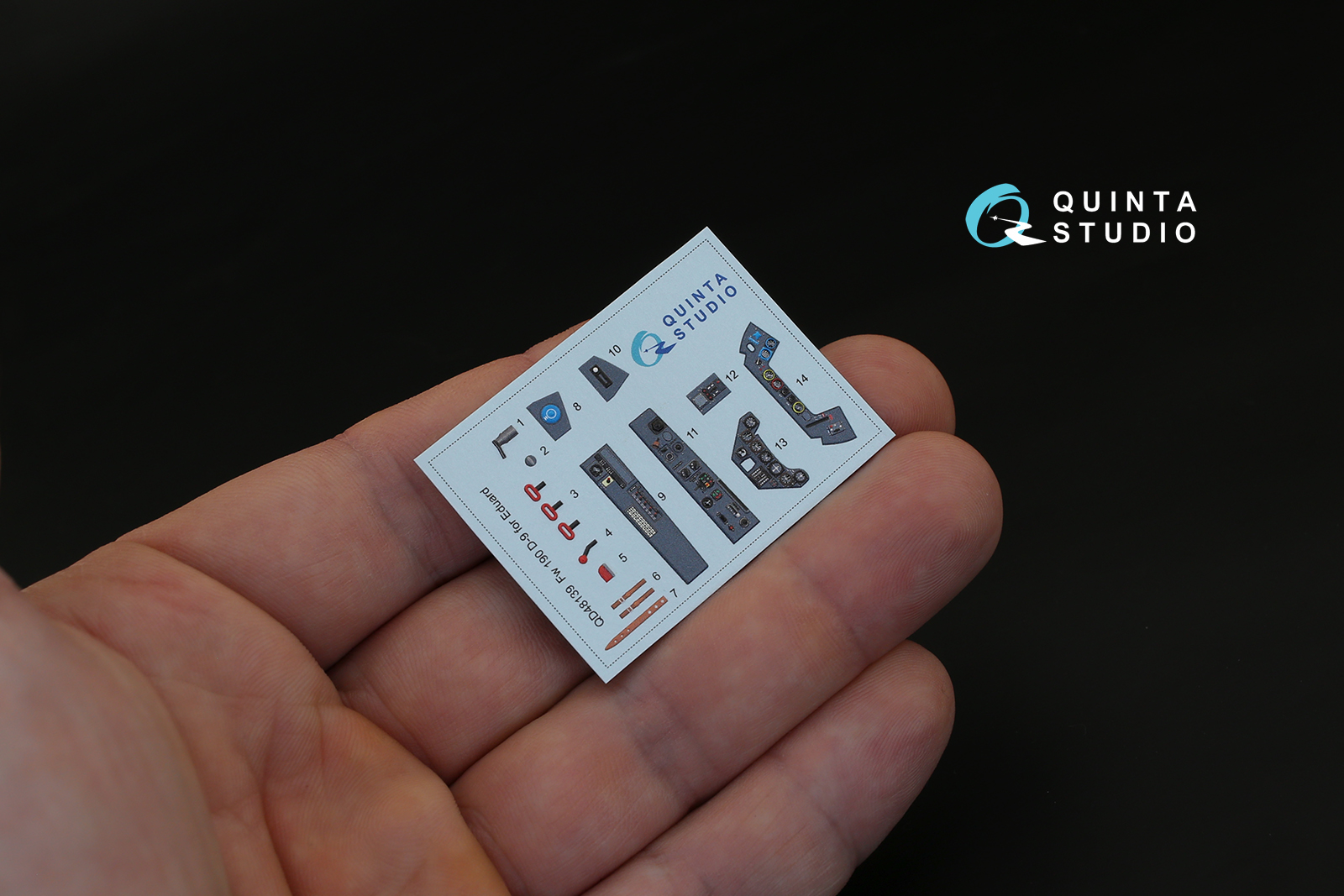 QD48139 3D Декаль интерьера кабины FW 190D-9 (для модели Eduard)