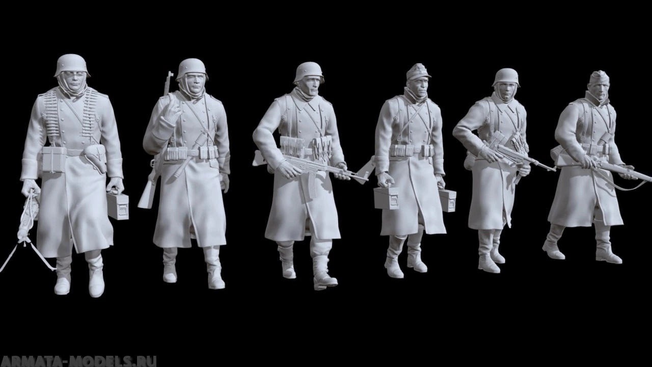 НЕ-35070 Фигурки 3д "Уставшие солдаты" 6шт Hobby Expert