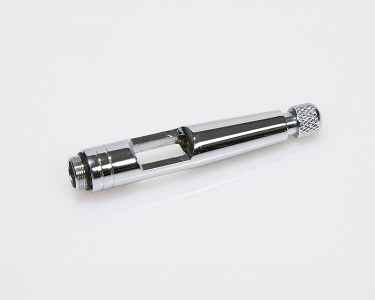 5885J Защитный колпак задний с регулятором подачи краски в сборе, с окном для регулировки иглы, хром, 60 мм