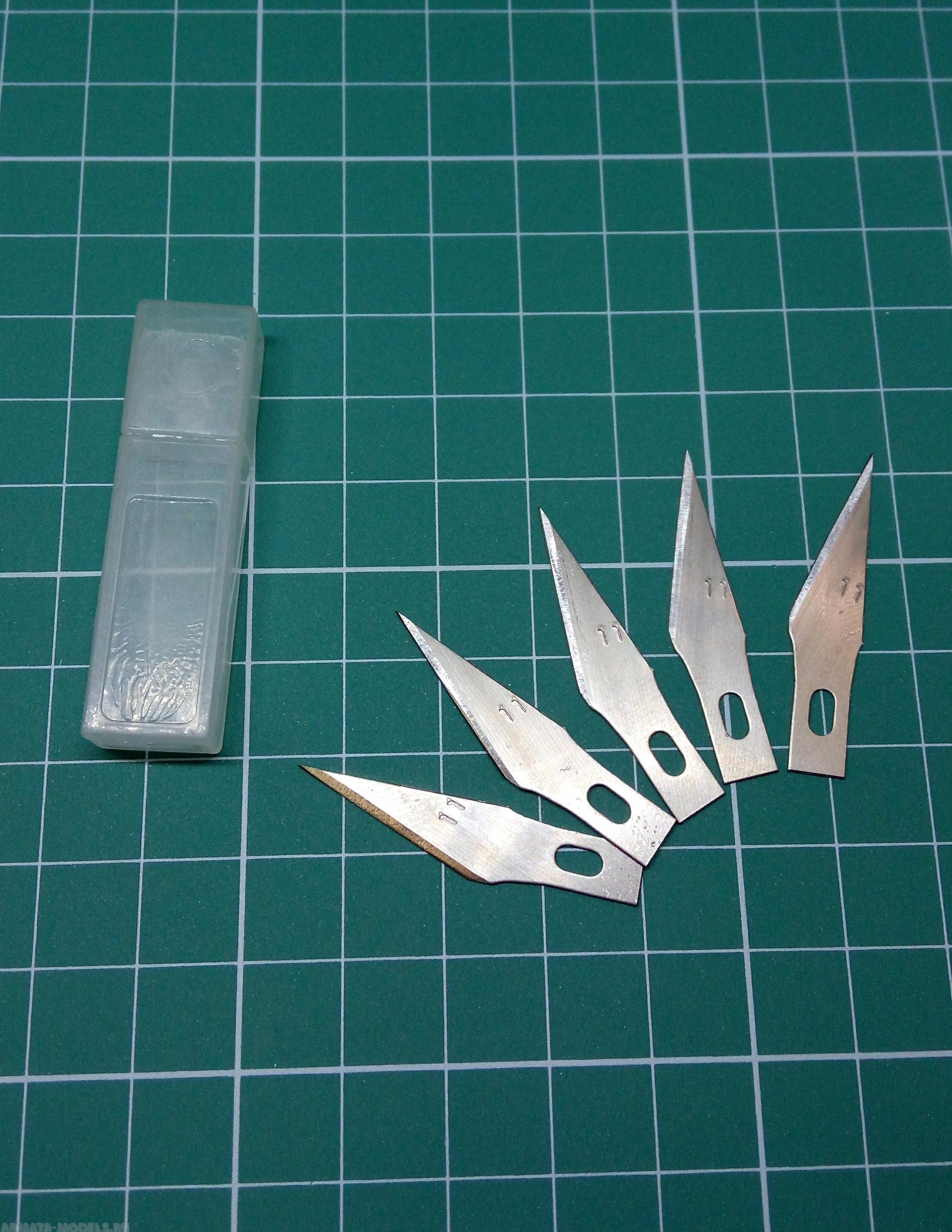 AMT003 Запасные сменные лезвия для цангового ножа, 6 мм, 5 шт