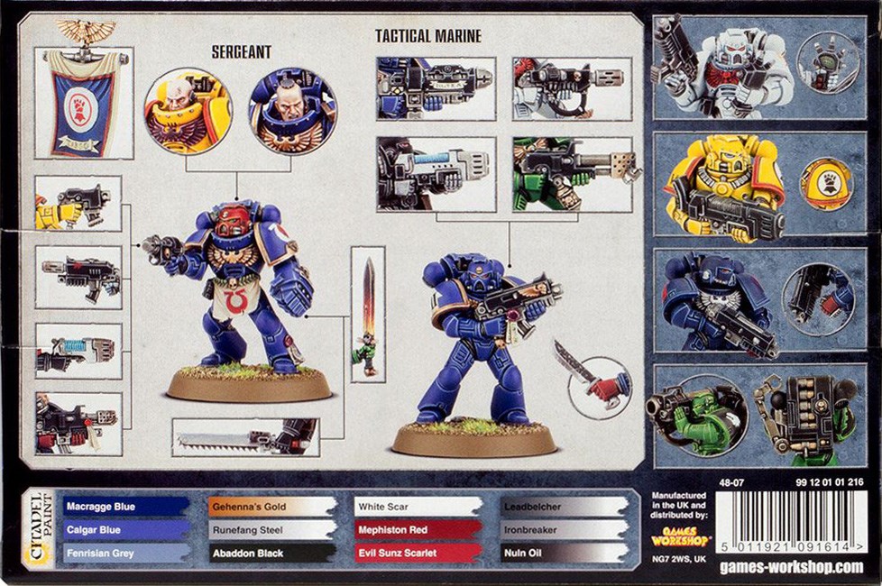 48-07GW Набор Тактическое отделение Космодесантников (Space Marine Tactical Squad)