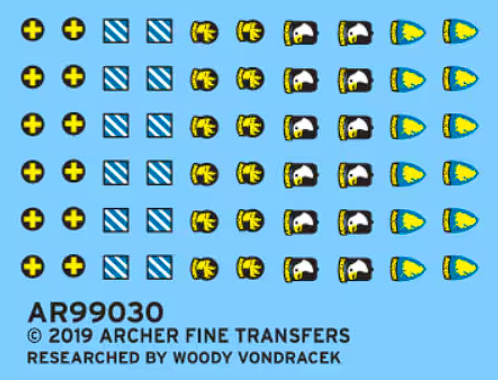 AR99030 Декали для  американских парашютистов