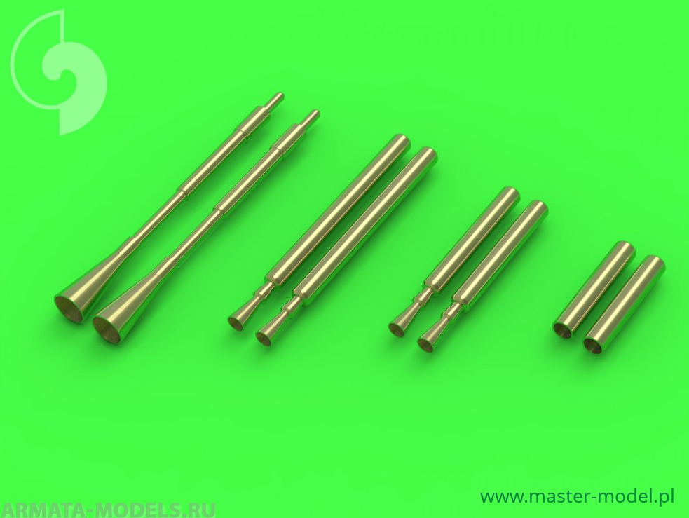 AM-48-109 Дополнение для моделей F6F Hellcat - night fighters armament (.50 cal Brownings and 20mm cannon tips with flash hiders )