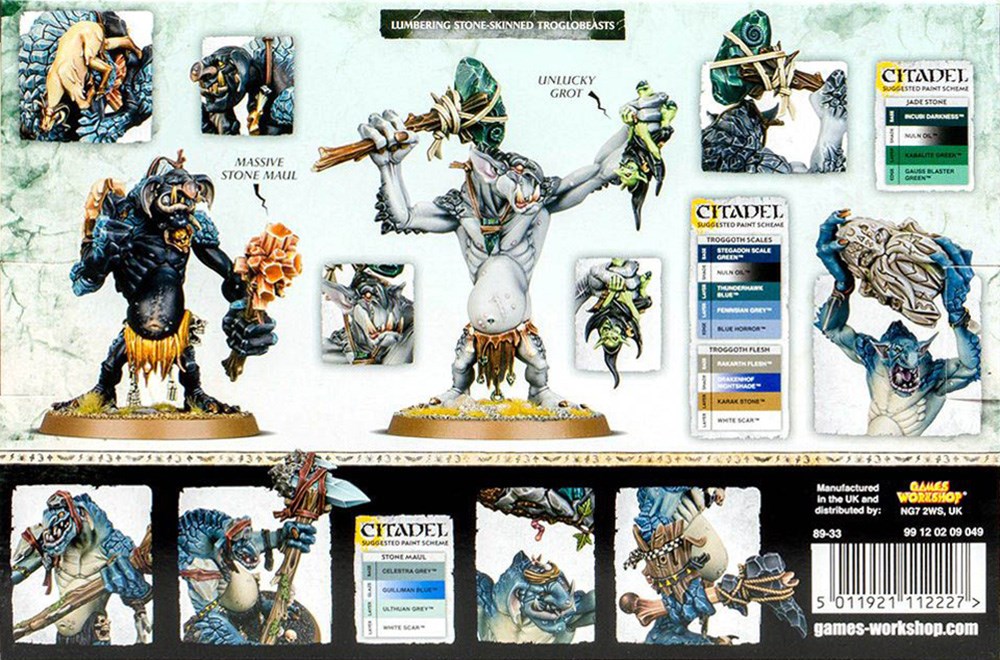 89-33GW Набор Сумрачные Поганцы: Трогги-Скалобрюхи (Gloomspite Gitz Rockgut Troggoths)