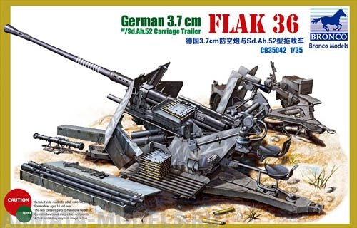 CB35042 Пушка german 3.7cm Flak 36 (Bronco Models) 1/35 Bronco Models