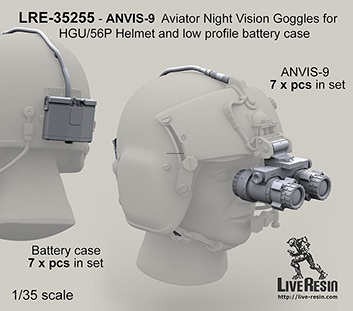 LRE35255 Очки ночного видения ANVIS-9 Aviator Night Vision Goggles для шлема HGU/56P